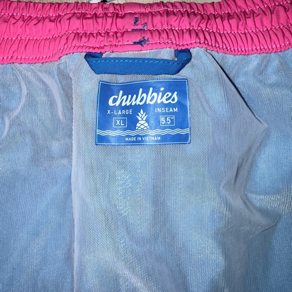 Chubbies Mens Classic 5.5” Mesh Brief-lined Stretch Swim Trunks The Sea Salts XL - Picture 13 of 14